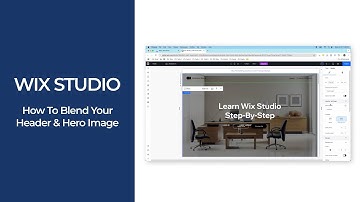 Wix Studio | How To Blend Your Hero Image & Header