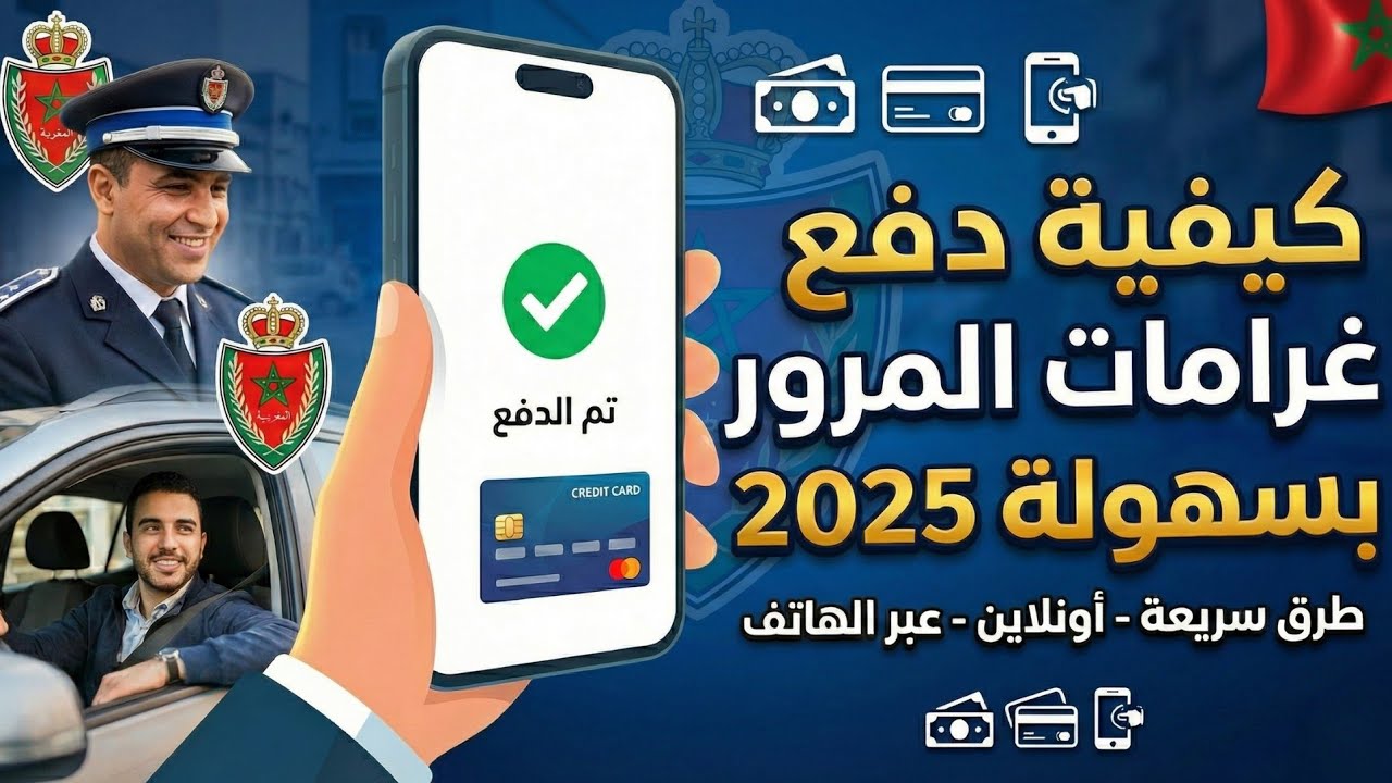 كيفية أداء غرامات مخالفات السير 2025