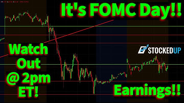 FOMC Day Is Finally Here! $META & $MSFT Report Earnings Tonight!
