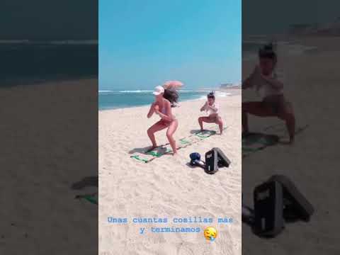 Ivana Yturbe, playita punta hermosa training