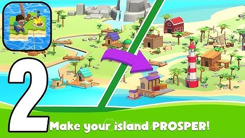 Idle Survival Island - Gameplay Walkthrough Part 2 Build an island (Android,iOS)