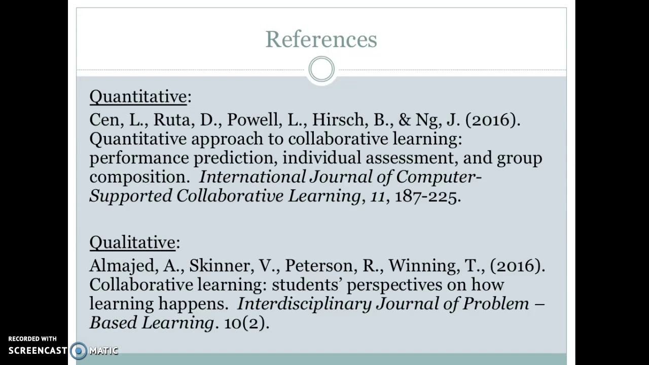 Collaborative Learning - YouTube
