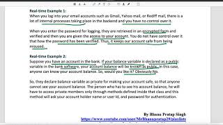 Encapsulation Usage In Java Video-3