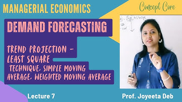 Demand Forecasting Trend Projection l LS Technique l Simple Moving Average l Weighted Moving Average