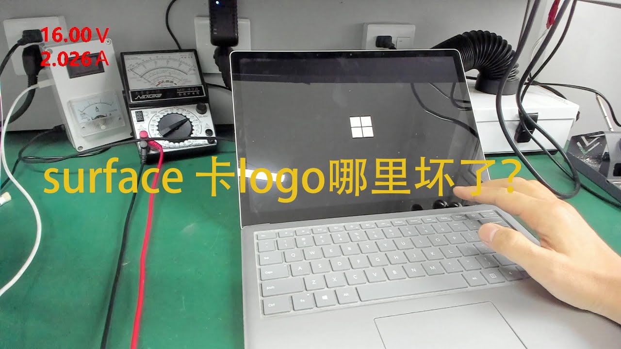 Surface laptop stuck logo reapir. surface 笔记本卡logo维修- YouTube