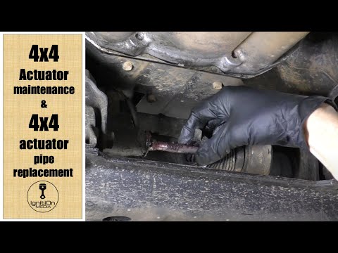 4x4 Actuator maintenance and 4x4 actuator pipe replacement (shown on an L200 pick up)