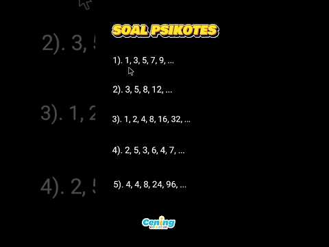 LATIHAN SOAL PSIKOTES