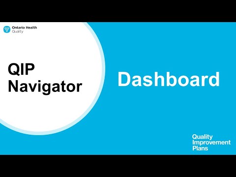 QIP Navigator: Dashboard