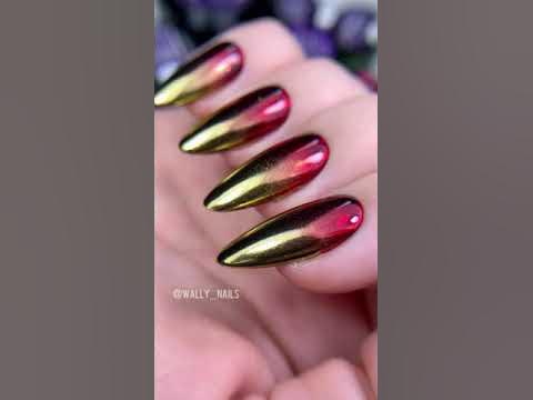 Втирка с витражным гель-лаком😍 #shorts #nails #nailart #маникюр # ...