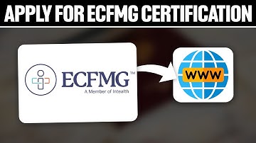 How To Apply For ECFMG Certification 2025! (Full Tutorial)