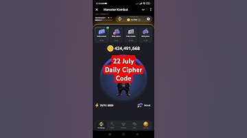 22 July daily cipher #hamsterkombat #shorts