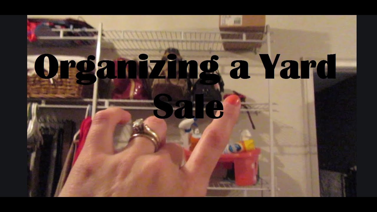 Organizing a Yard Sale! Daily Vlog - YouTube