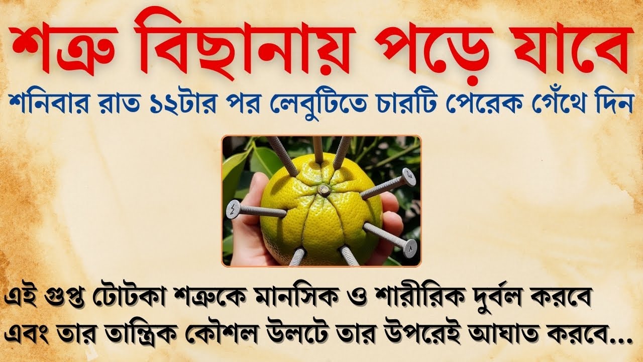 লেবু দুই টুকরো করে কর্পূর দিয়ে জ্বালিয়ে দাও | সুবিচার | Shatru Mukti | New Motivational Video