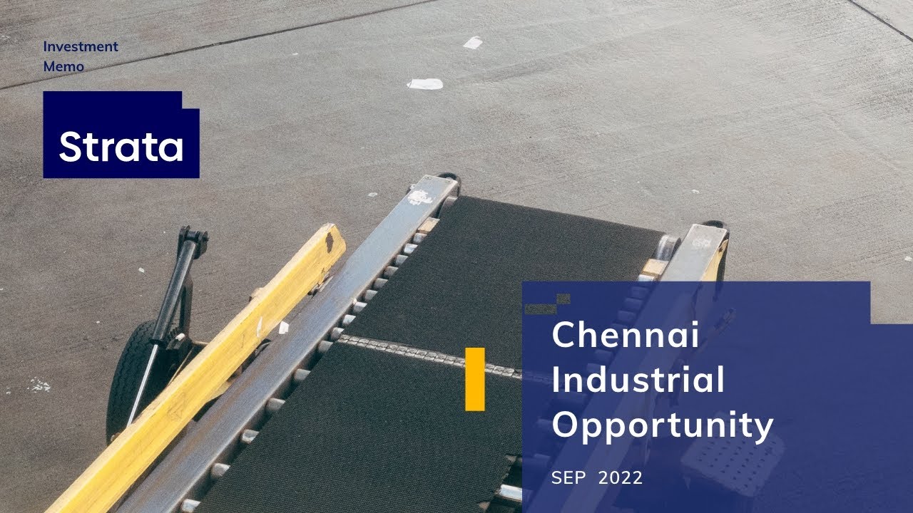 Strata Chennai Industrial Opportunity YouTube