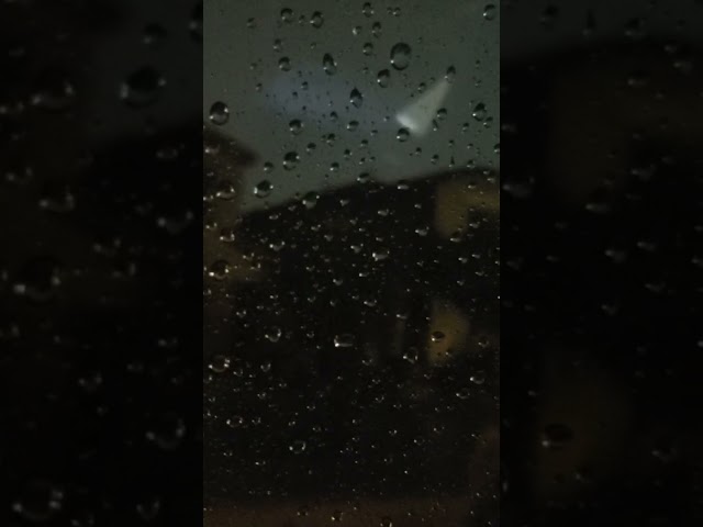 ASMR in the rain at night