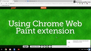 Using the Chrome Web Paint extension