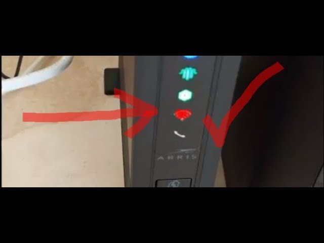 Solution Wifi LED Blinking RED On Frontier / Verizon Arris Router. 