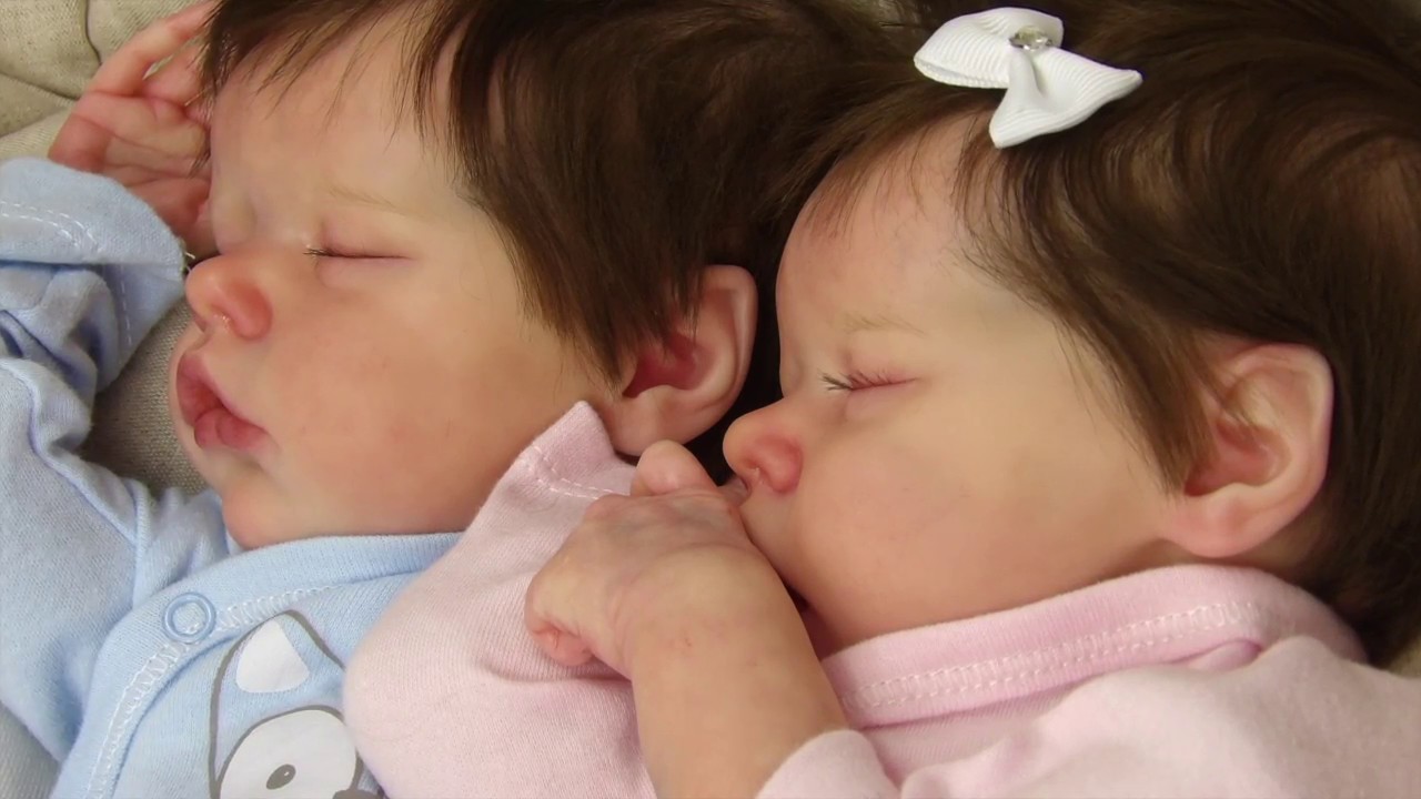 Bebê Reborn Gêmeos Kit Twin a e B