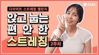 [다이어트 스트레칭 챌린지 2주차] 앉아서 눕는 동작만 모아모아 🌛잠자기 전 필수!ㅣ다노티비