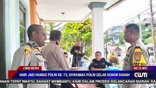 HARI JADI HUMAS POLRI KE-73, DIVHUMAS POLRI GELAR DONOR DARAH BERSAMA MEDIA