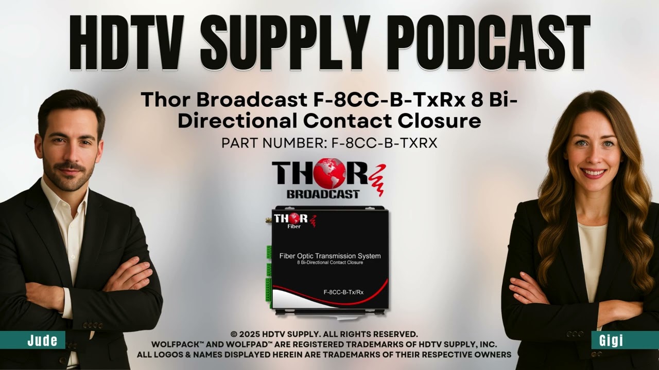 Thor Broadcast F-8CC-B-TxRx 8 Bi-Directional Contact Closure
