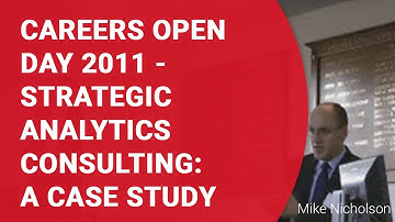 Strategic Analytics Consulting: A case study