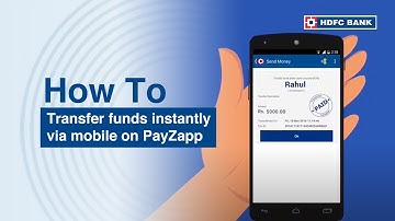 Transfer funds instantly via mobile on PayZapp | HDFC Bank