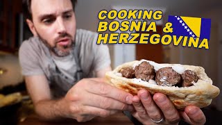 COOKING BOSNIA & HERZEGOVINA: Ćevapi & Somun 🇧🇦