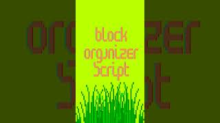 Unofficial minecraft block organizer script! #gaming #gamedev #python #minecraftcoding #minecraft