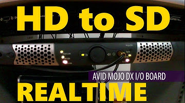 Avid Media Composer with Mojo DX | How to realtime convert video HD to SD