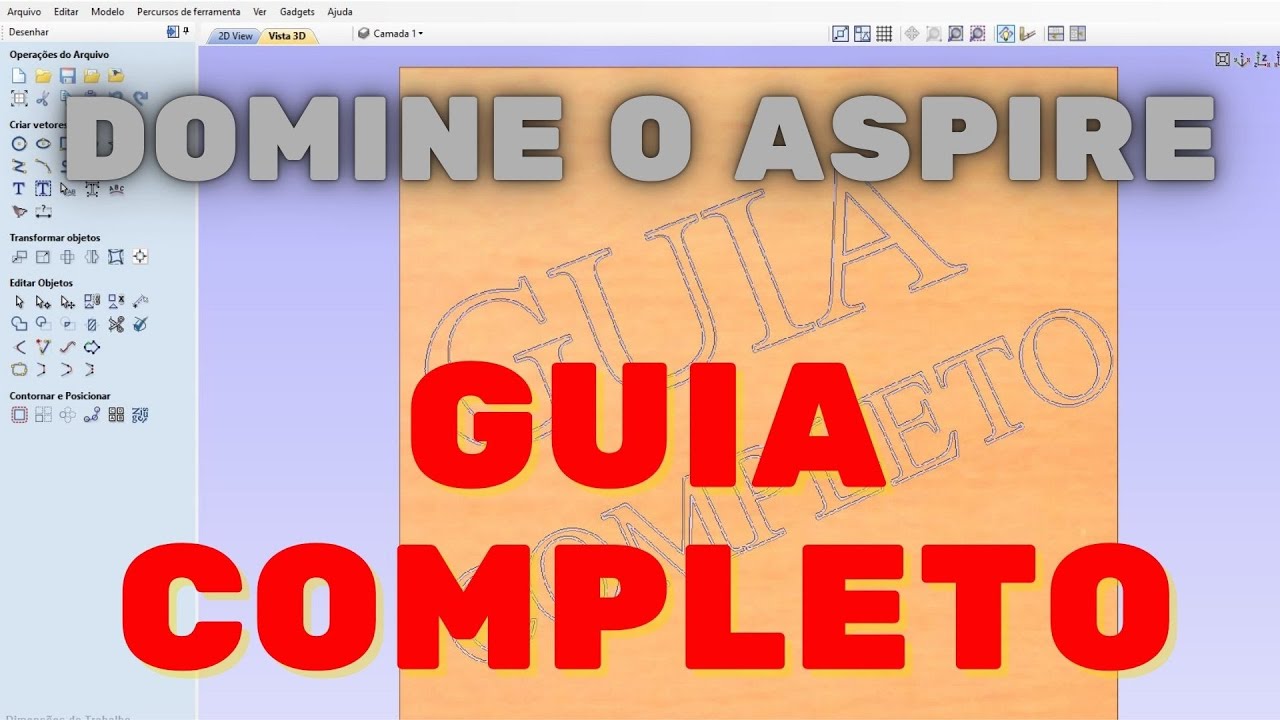 Domine o Aspire: Criação de Percursos de Corte Perfeitos