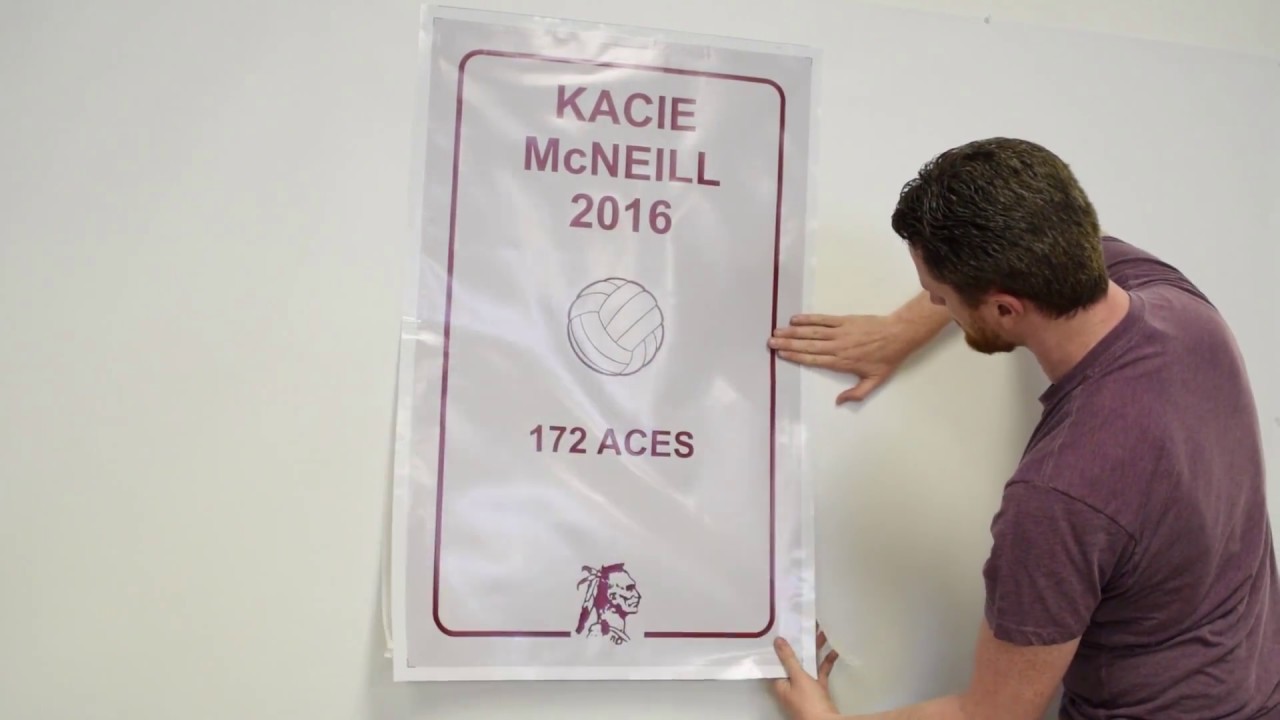 How To Hang A Banner With Double Sided Tape YouTube