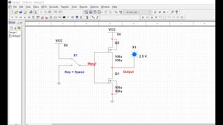 Inverter Using Cmos Multisim Not Gate Simulate Electronics