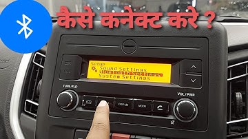 How to connect Bluetooth in Maruti Suzuki #celerio ZXI in hindi.