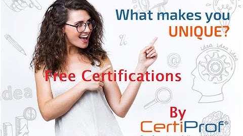 CertiProf Free certifications!