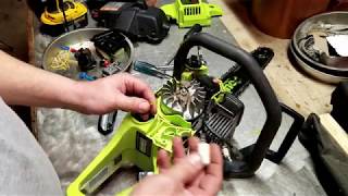 Poulan 2050 Chainsaw  Installing New Fuel Lines