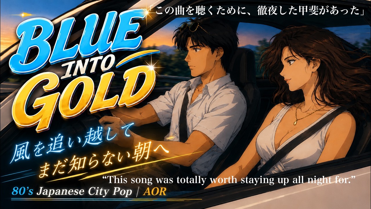 BLUE INTO GOLD|風を追い越して、まだ知らない朝へ|80's Japanese City Pop / AOR