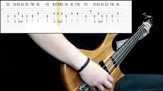 Metallica - One (Bass Cover) (Play Along Tabs In Video)