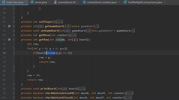 Connect 4 in Java Part 3 - For loops