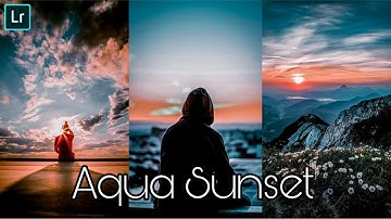Aqua Sunset Preset Free | Lightroom Mobile Presets Free 2020.