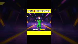 Free Fire Rose Emote Event Return 🥶 | New Event Free Fire #freefire #shorts #newevent