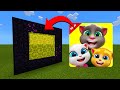 How to make a portal to the my talking tom friends dimension in minecraft