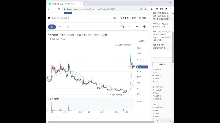 050090비케이홀딩스 주가 전망 및 차트 분석