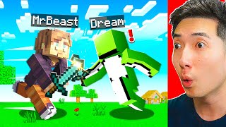MrBeast vs Dream Minecraft FIGHT ANIMATION!