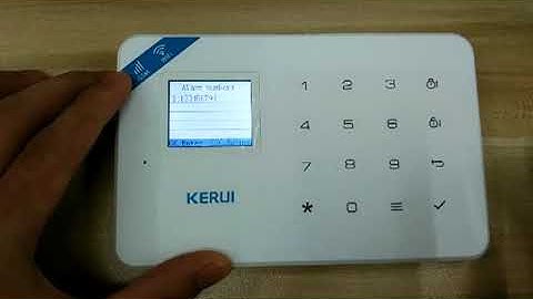 How to set the Arming Notification Phone and SMS Number --Kerui W18