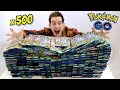My biggest pokemon opening ever 500 packs