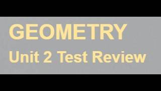 Geometry Chapter 2 Review