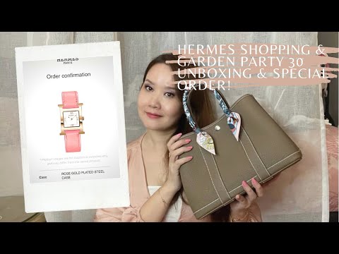 GOLD HERMÈS GARDEN PARTY 36 UNBOXING 