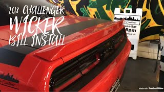 2018 Dodge Challenger Rt Wicker Bill Install Not My Car