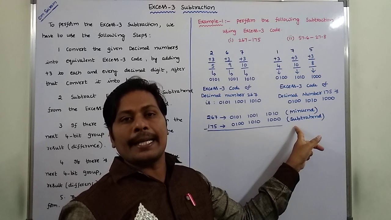 PART-1: EXCESS-3 SUBTRACTION | XS-3 SUBTRACTION | DLD | STLD | DIGITAL ...
